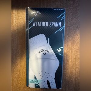 Callaway White Weather Spann Glove
